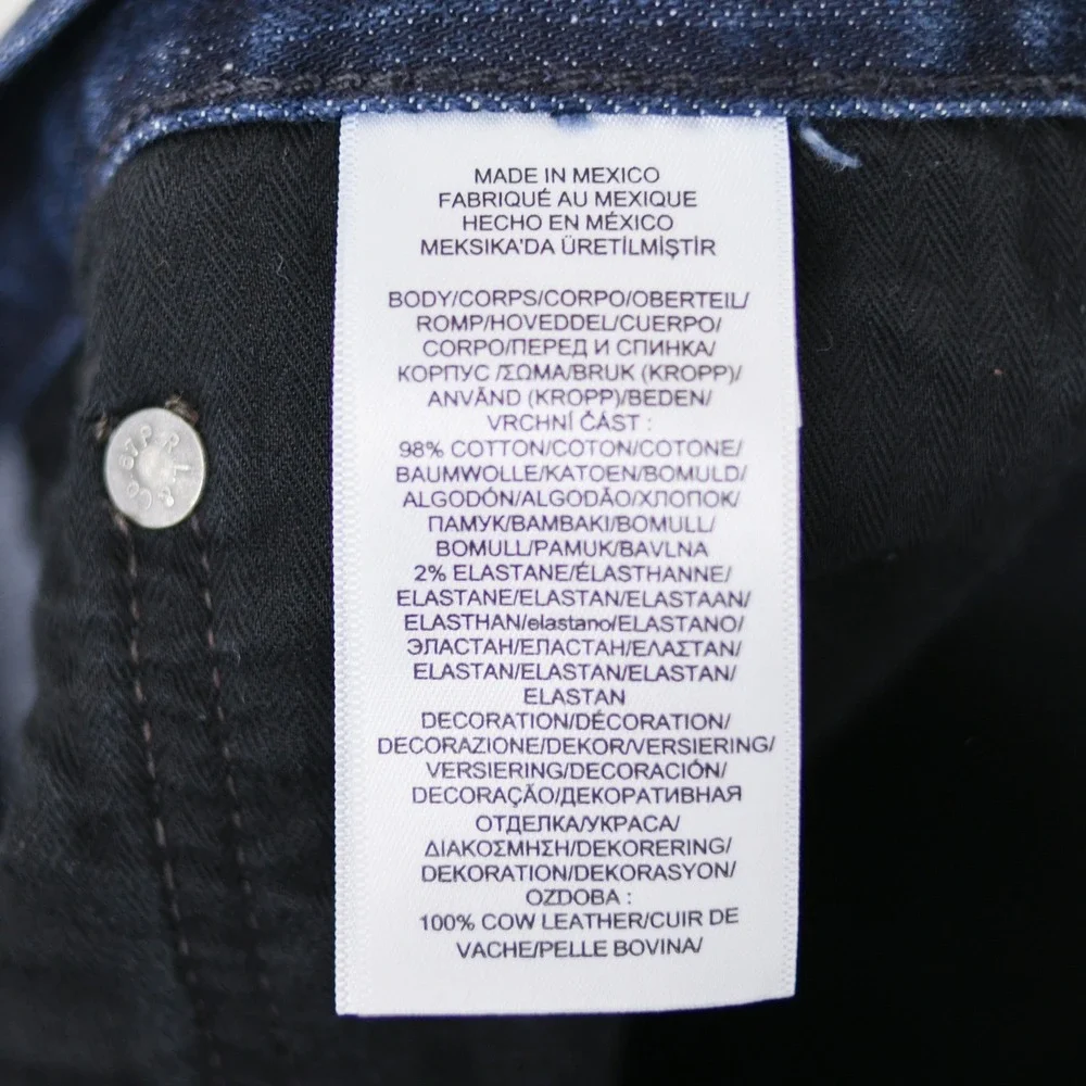 Polo Ralph Lauren Hampton Relaxed Straight Jeans Mens 36 x 32 Dark Blue Wash